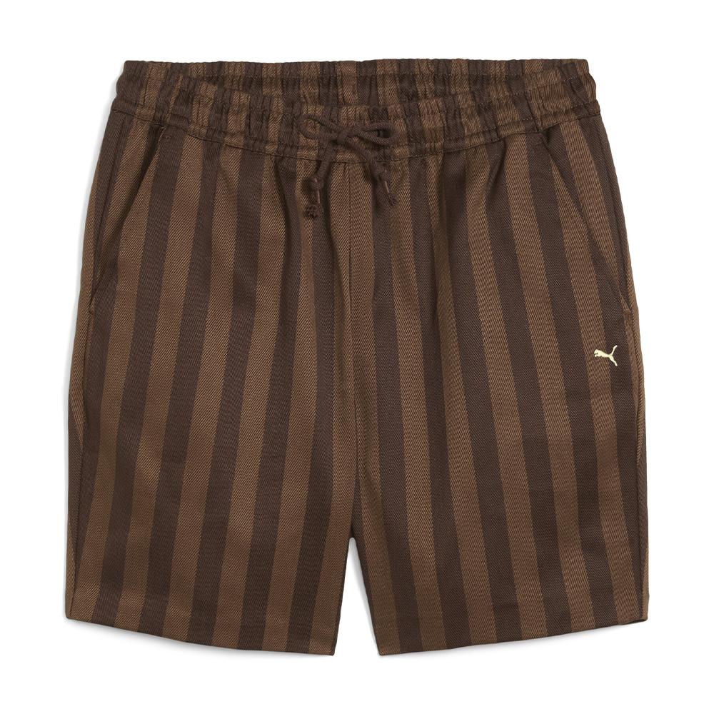 Short Marron à rayures Homme Puma The Players Lane pas cher
