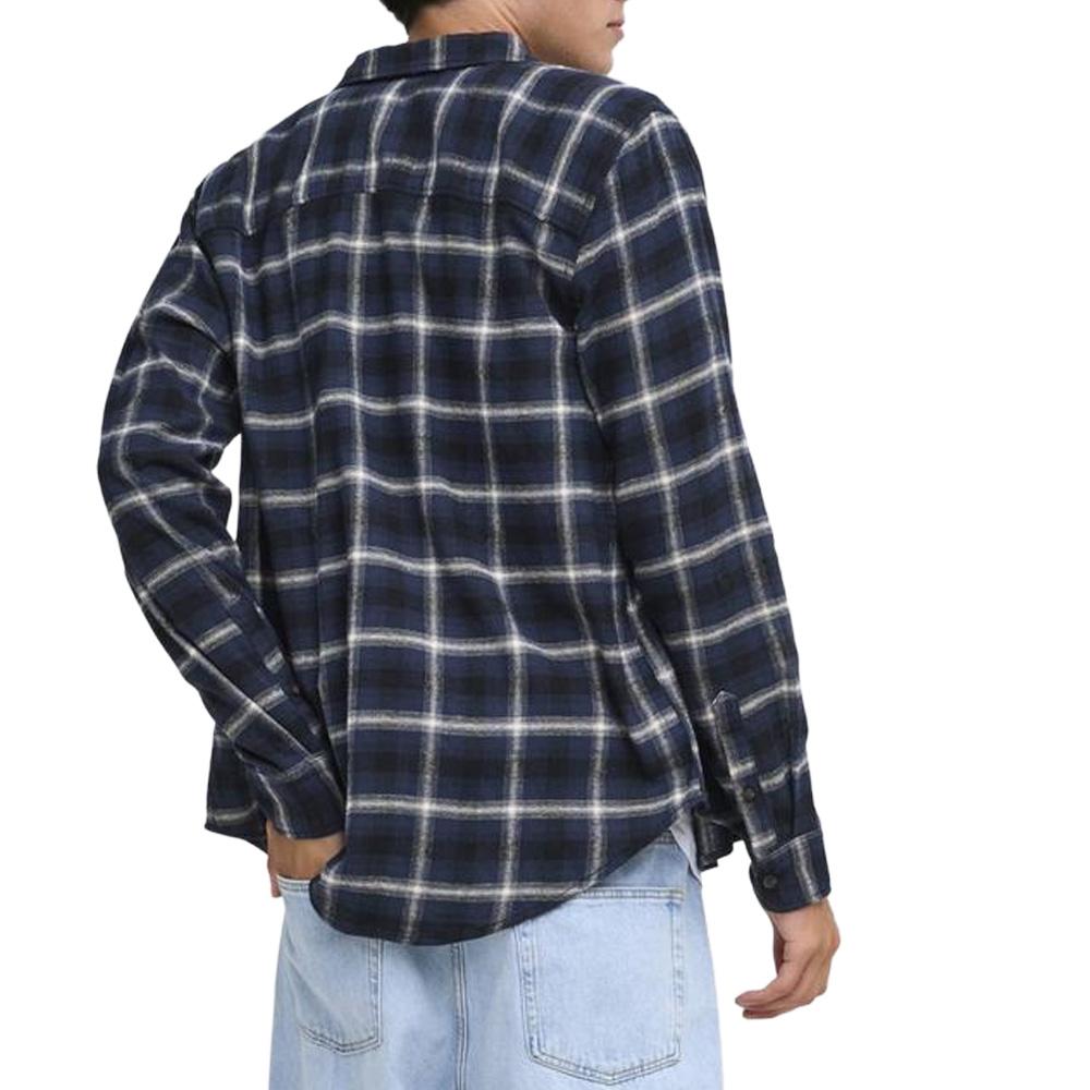 Chemise à carreaux Bleu Marine Homme Jack & Jones Flannel vue 2