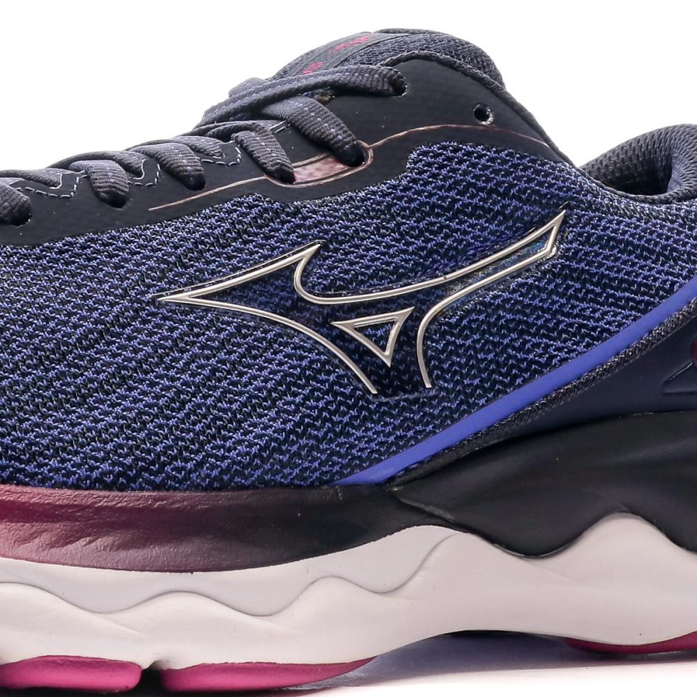 Chaussures de Running Rose/Marine Femme Mizuno Wave Skyrise 3 vue 7