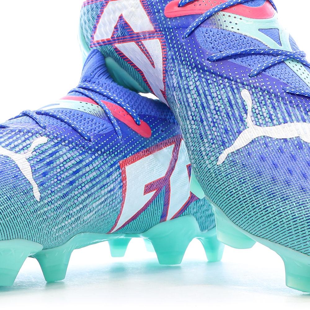 Chaussures de Foot Bleues Homme Puma Future 7 Ultimate FG/AG vue 7