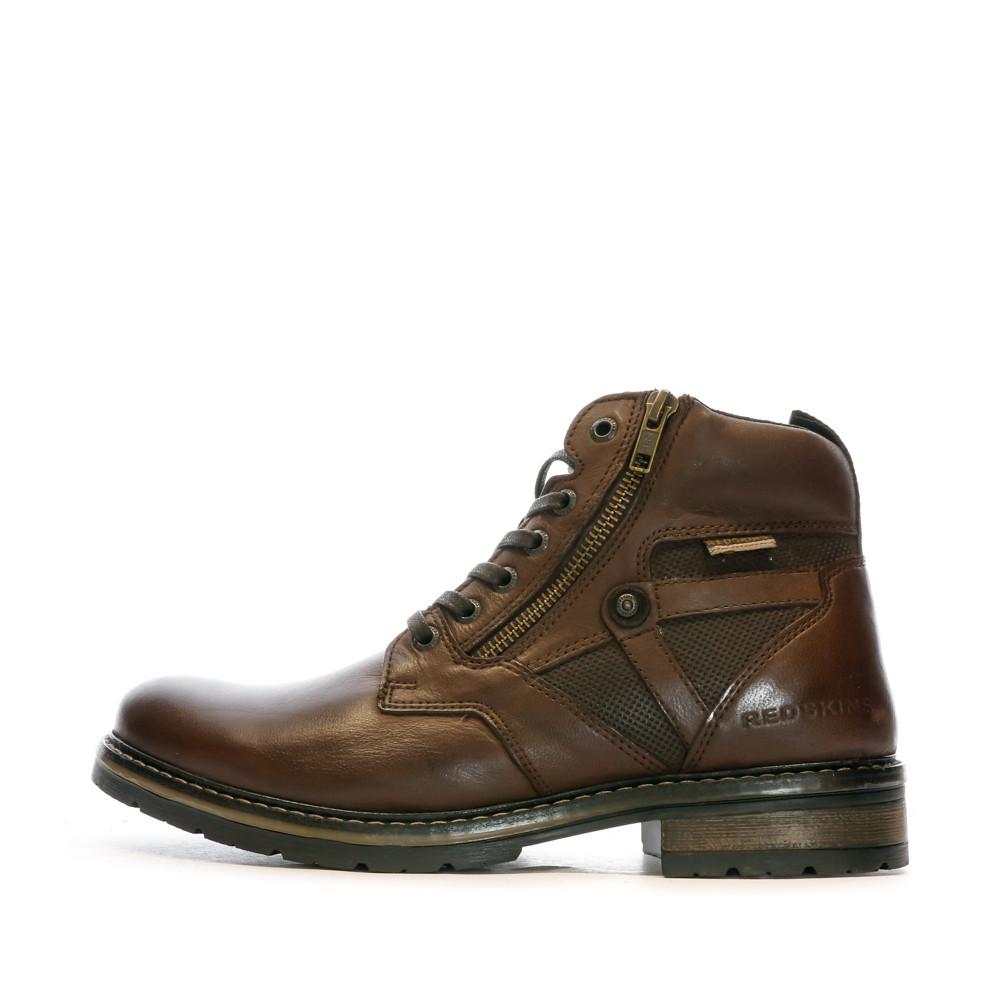 Bottines Marrons Homme Redskins Eternel pas cher