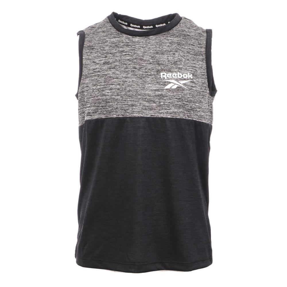 Débardeur de sport Noir/Gris Garçon Reebok Lockup pas cher