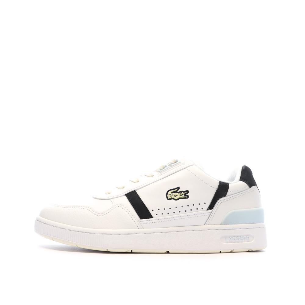 Baskets Blanches/Bleu Homme Lacoste 45SMA0019 pas cher