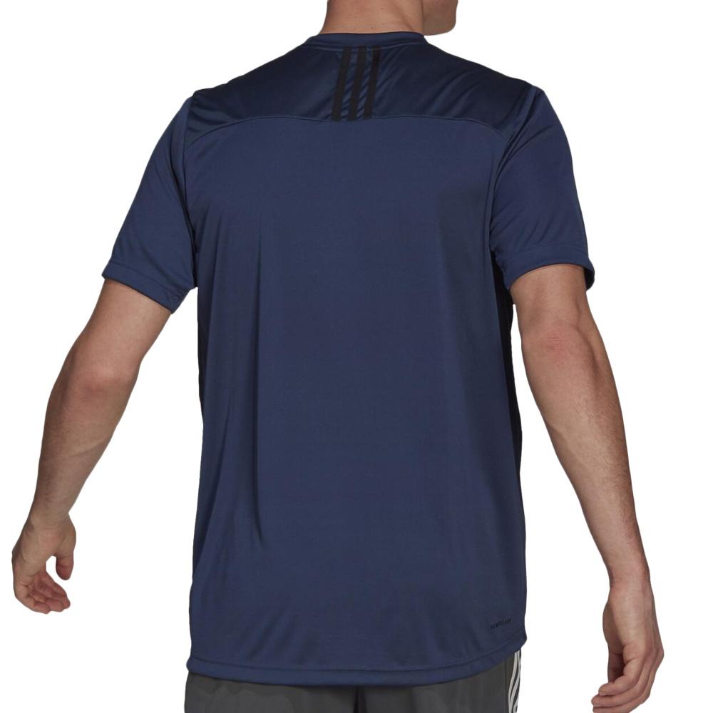 T-Shirt Marine Homme Adidas GM2129 vue 3