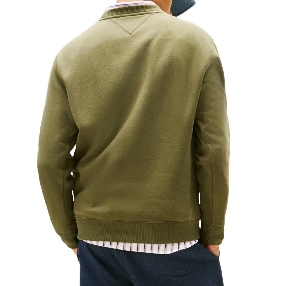Sweat Vert Homme Tommy Hilfiger Reg Flag Crews vue 2