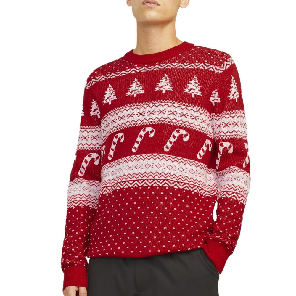 Pull de Noël Rouge Homme Jack & Jones Gabriel pas cher