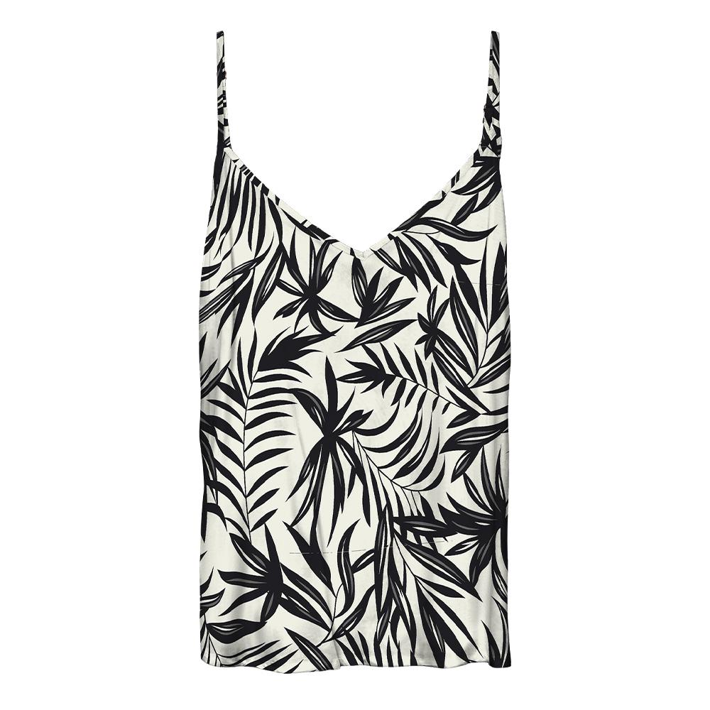 Débardeur Blanc/Noir Femme Vero Moda Eassy vue 3