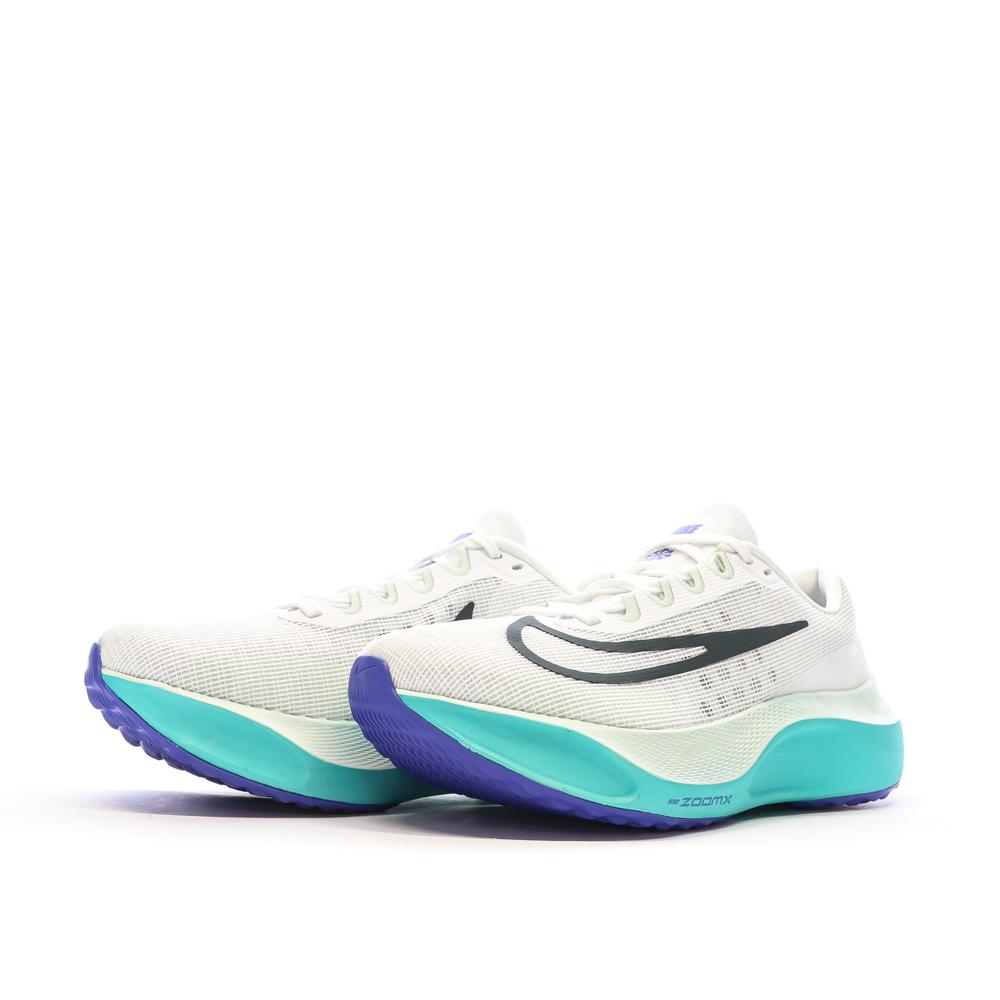 Chaussures de Running Blanc/Bleu Homme Nike Zoom Fly 5 vue 6
