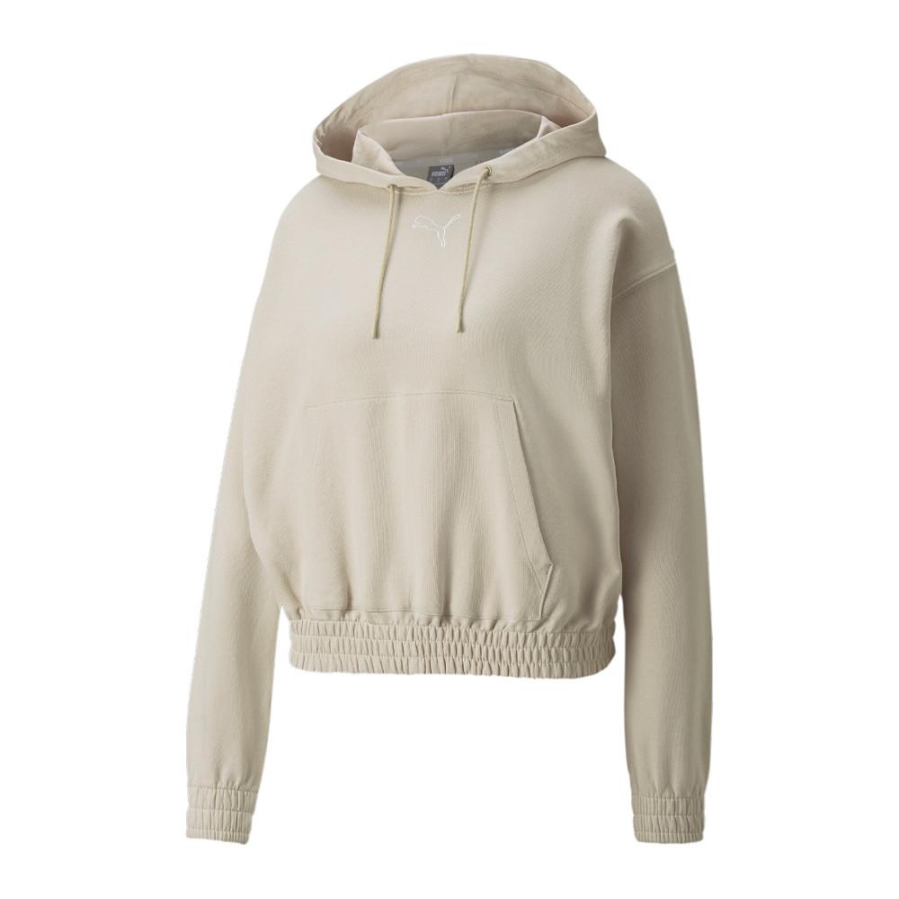 Sweat à capuche Beige Femme Puma Her Hdy pas cher