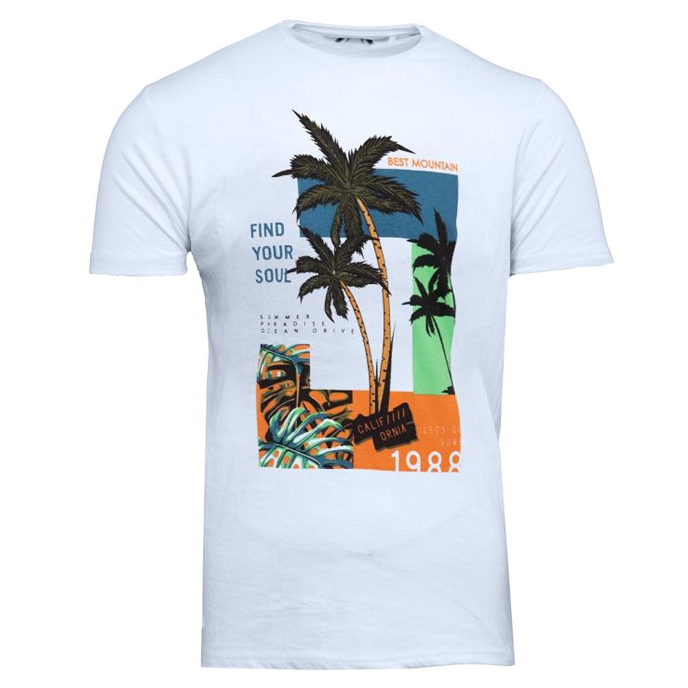 T-shirt Bleu Clair Homme Best Mountain 1017 pas cher