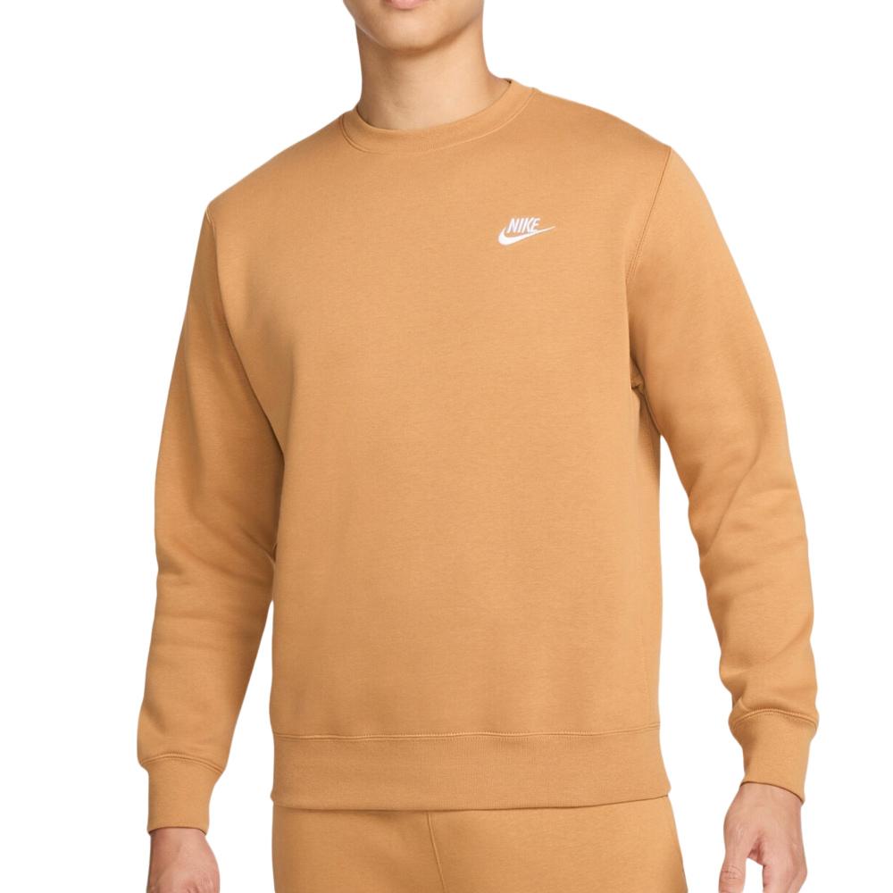Sweat Orange Homme Nike Club pas cher