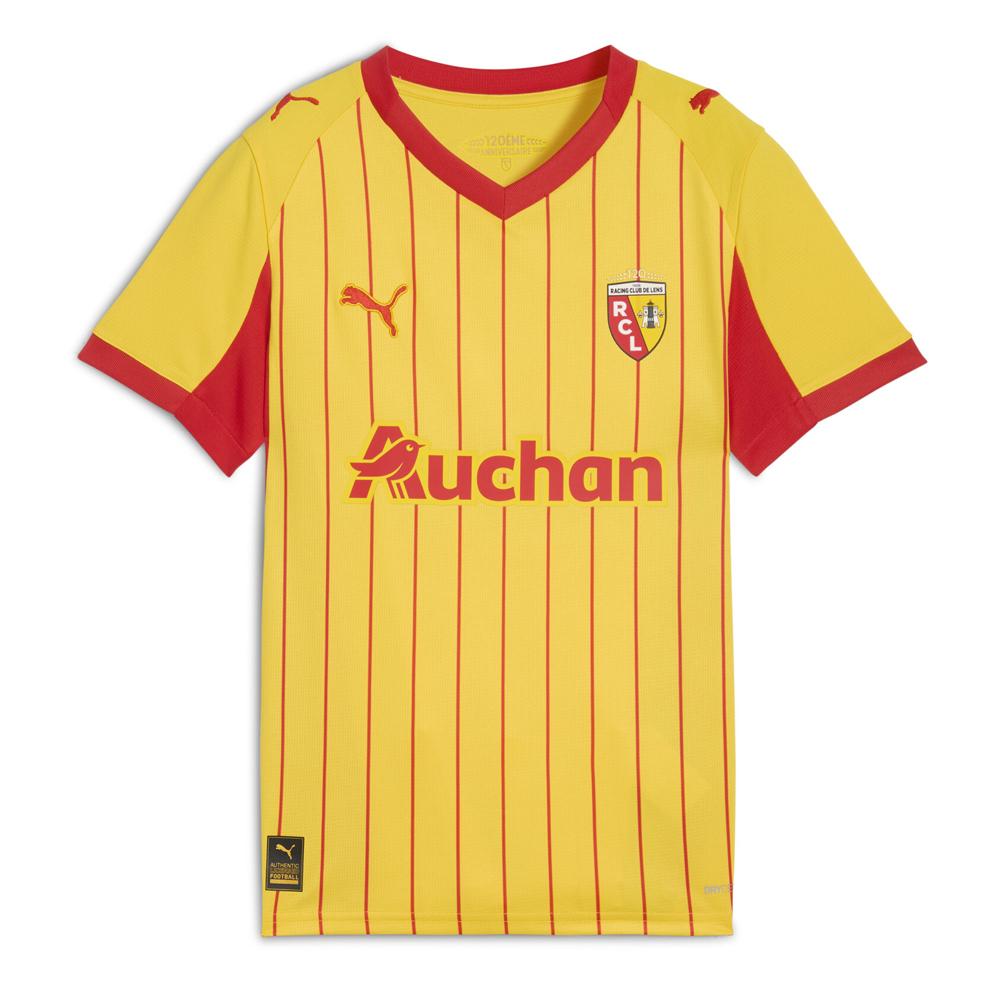 RCL Maillot de Football Jaune/Rouge Garçon Puma 25/26 pas cher