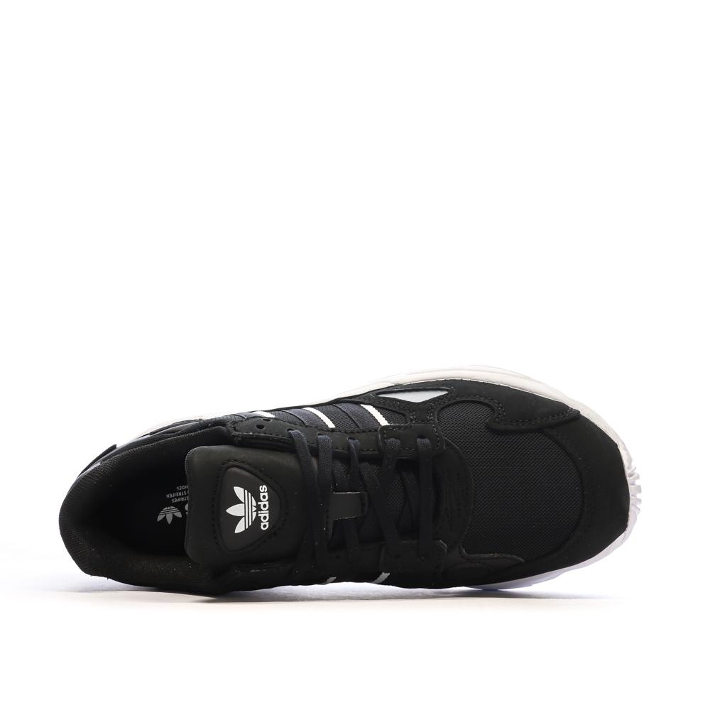 Baskets Noires/Blanches Femme Adidas Falcon vue 4