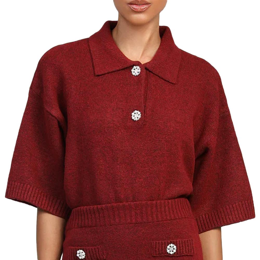 An'ge Romane Women's Red Sweater affordable