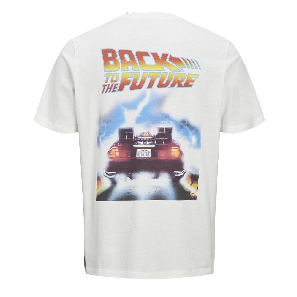 T-shirt Écru Homme Jack & Jones Back vue 2