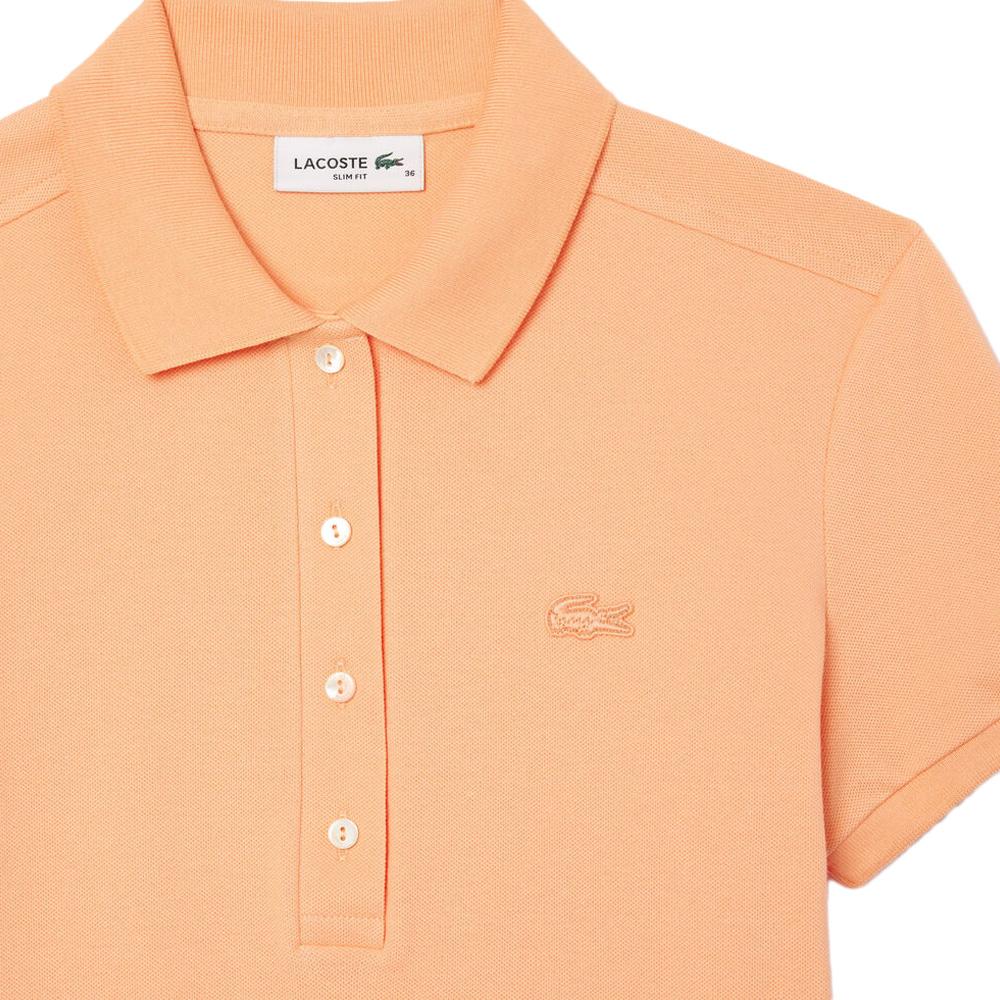 Polo Orange Femme Lacoste PF5462 vue 2