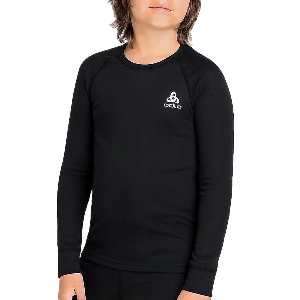 T-shirt Thermique Noir Enfant Odlo Active Warm Eco Kid pas cher