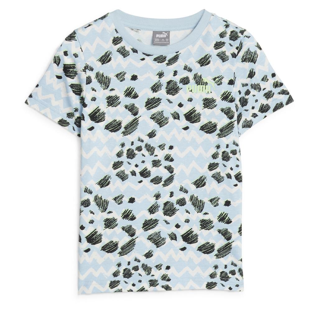 T-shirt Bleu Garçon Puma Mix pas cher