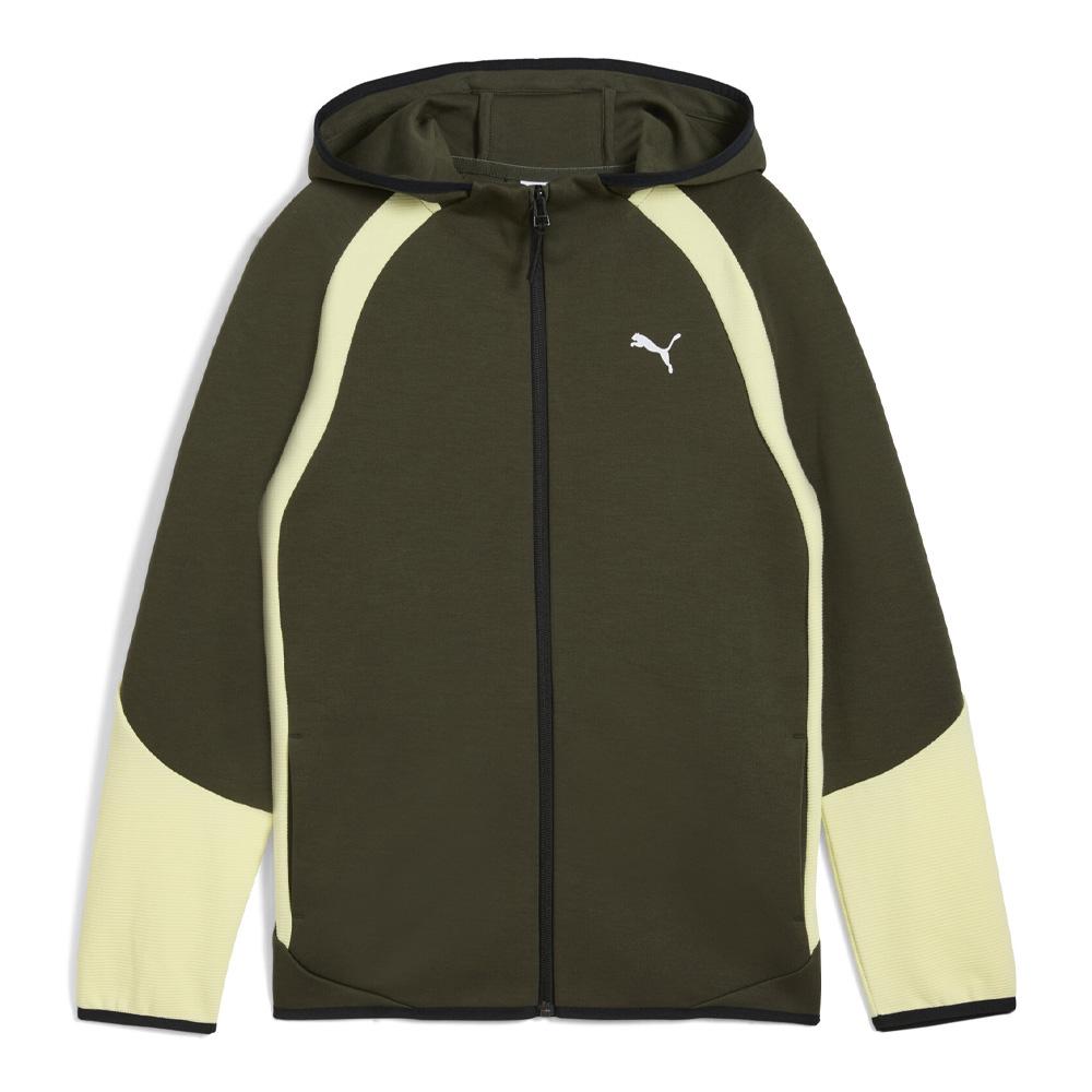 Sweat Zippé Vert Garçon Puma Evostripes pas cher