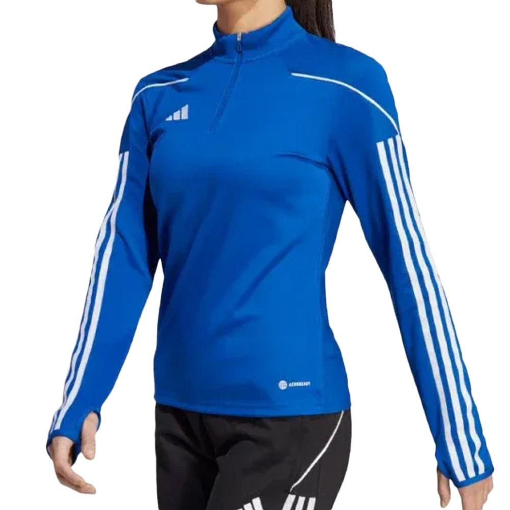 Haut d'entraînement Bleu Femme Adidas Tiro 23 pas cher