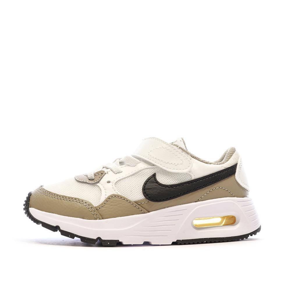 Baskets Blanches/Marron Garçon Nike Air Max pas cher