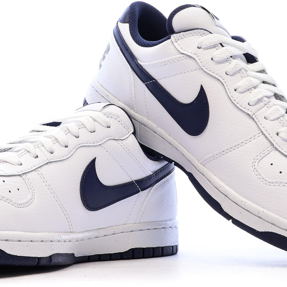 Baskets Blanches/Marines Homme Nike Big Nike Low vue 6