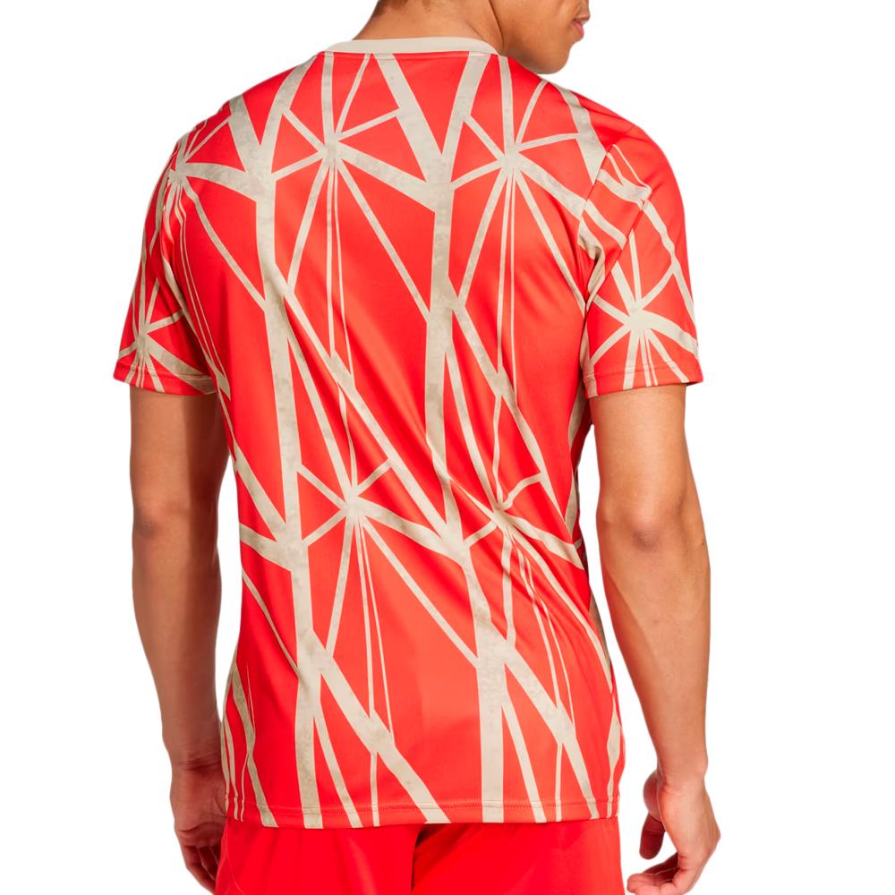 Bayern Munich Maillot Prématch Rouge Homme Adidas 24/25 vue 2