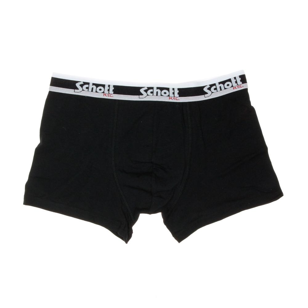 Boxer Noir Homme Schott Brooklyn vue 2