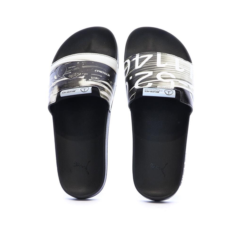 Claquettes Blanches/Noires/Argent Homme Puma 308368 vue 3