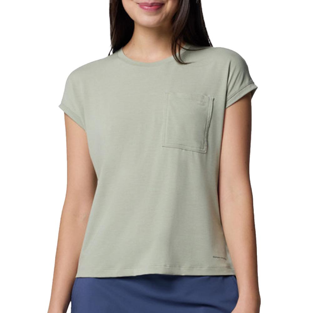 T-Shirt Vert Femme Columbia Boundless Trek pas cher