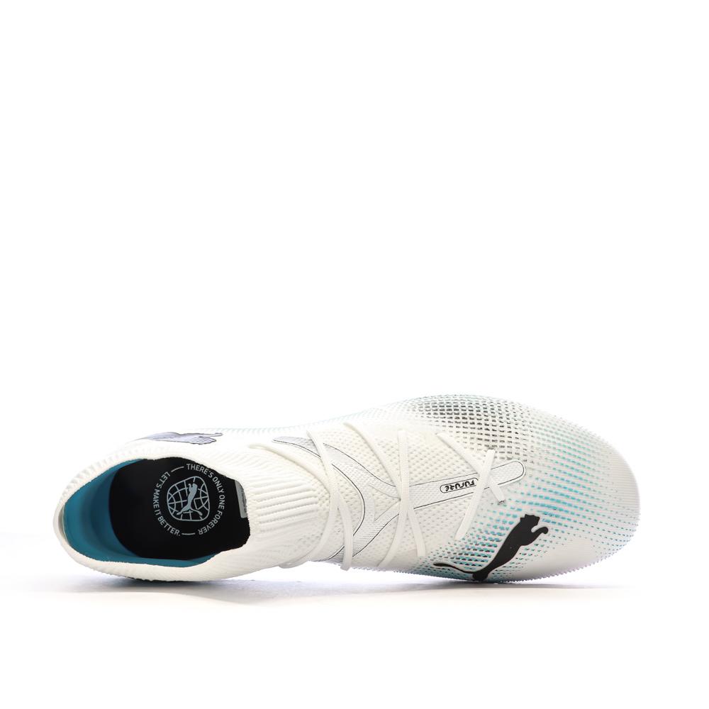 Chaussures Football Blanc/Bleu Homme Puma Future 7 Match vue 4