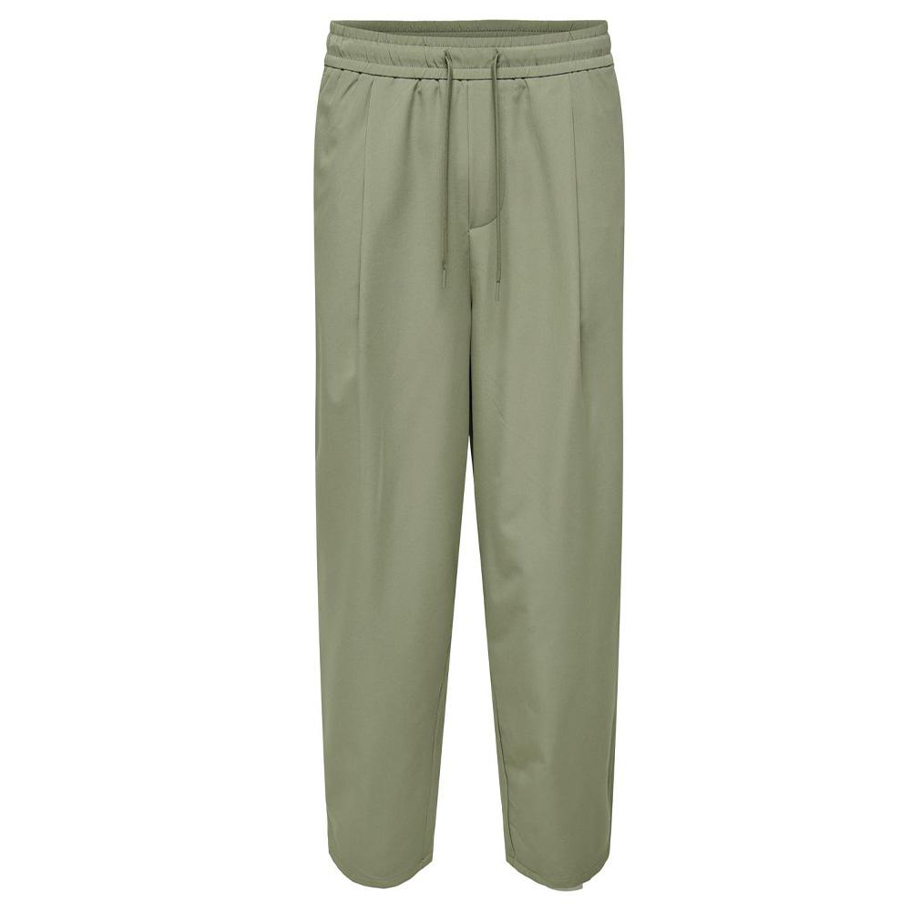 Pantalon fluide Vert Homme Only & Sons Lance pas cher