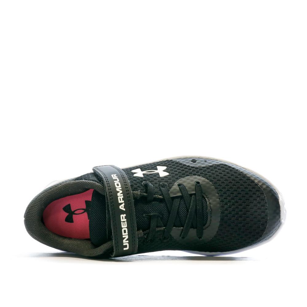 Baskets Noir/Blanc Fille Under Armour Pursuit 3 vue 4