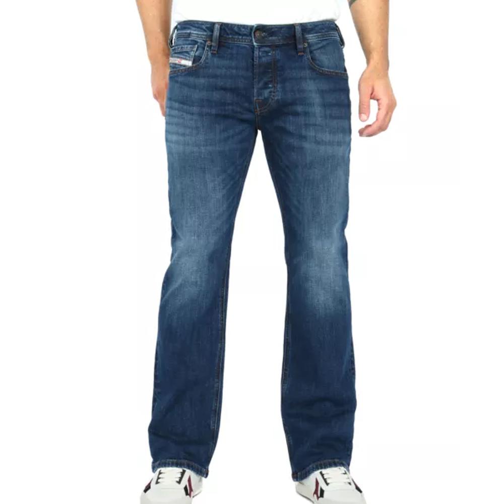 Jean Straight Bleu Foncé Homme Diesel Larkee pas cher
