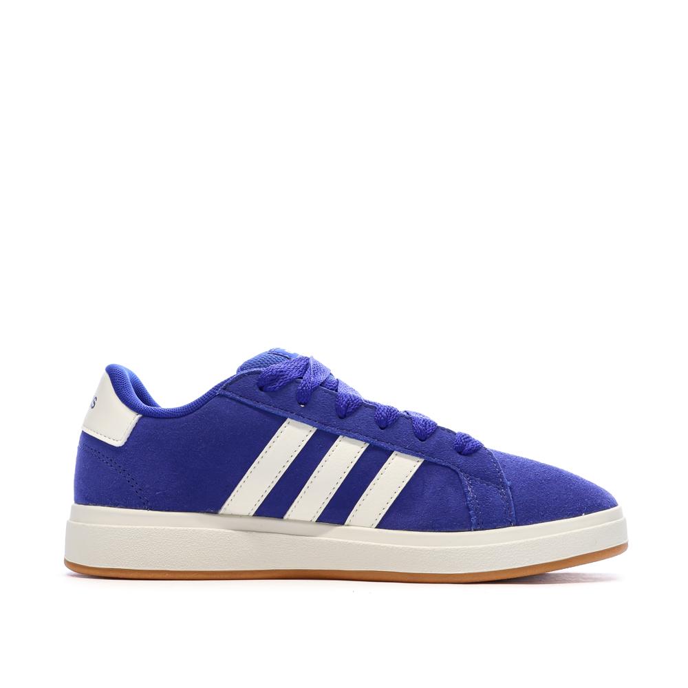 Baskets Bleu Femme Adidas Grand Court vue 2