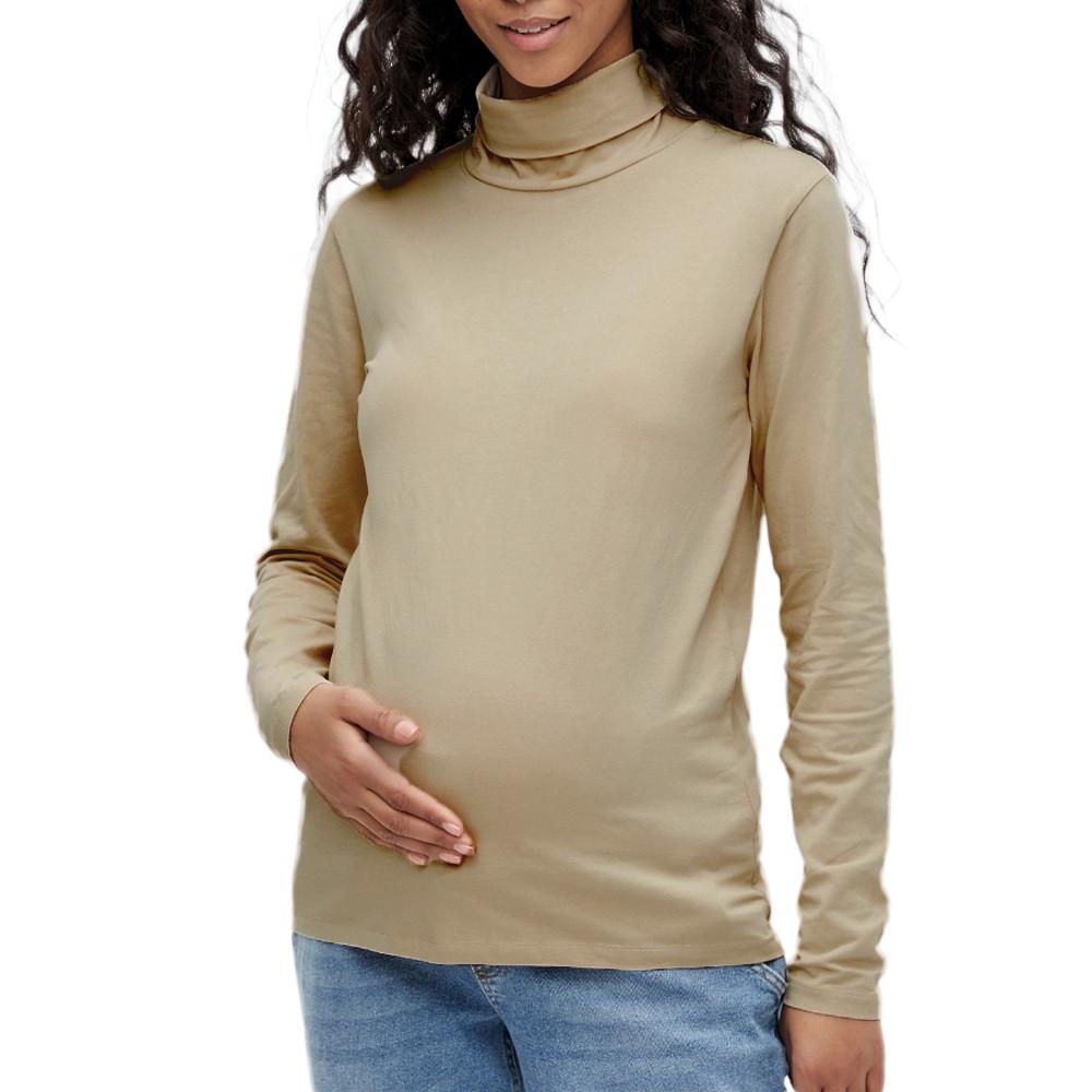 T-Shirt de Grossesse Beige Femme MamaliciousMia pas cher