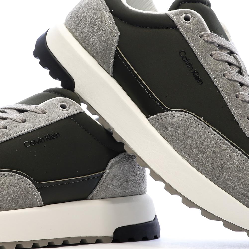 Baskets Grises/Noires Homme Calvin Klein Jeans Low vue 7