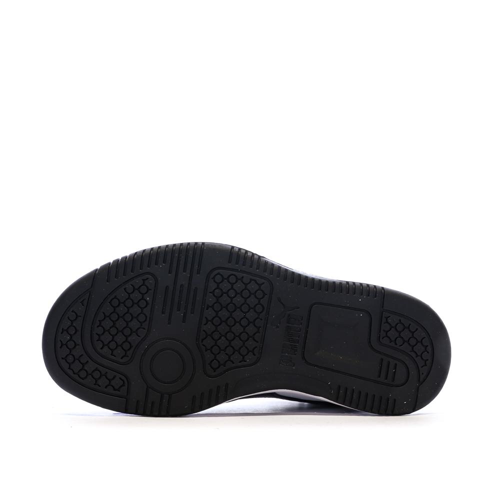 Weiß/schwarze Puma Rebound Sneaker für Jungen Ansicht 5