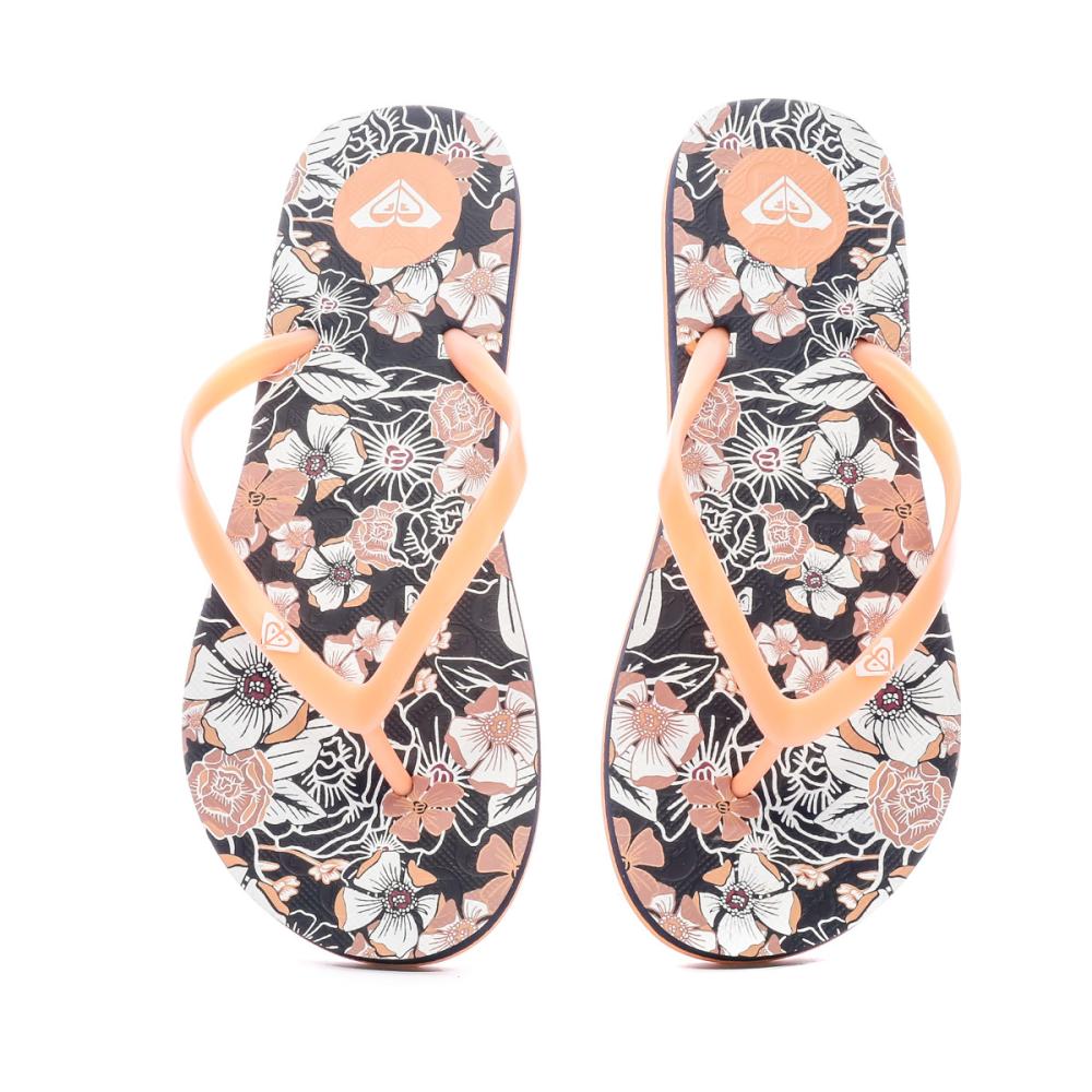 Tongs Noir/Orange Femme Roxy Seagive vue 3
