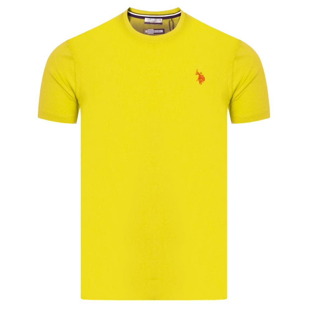 T-Shirt Jaune Homme US Polo ASSN Luca pas cher