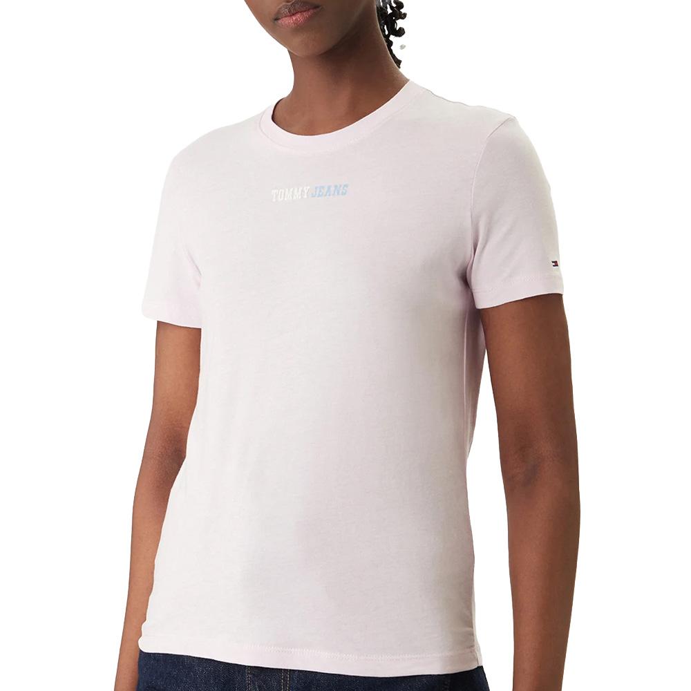 T-Shirt Rose Pale Homme Tommy Hilfiger Tjw Reg Essential pas cher