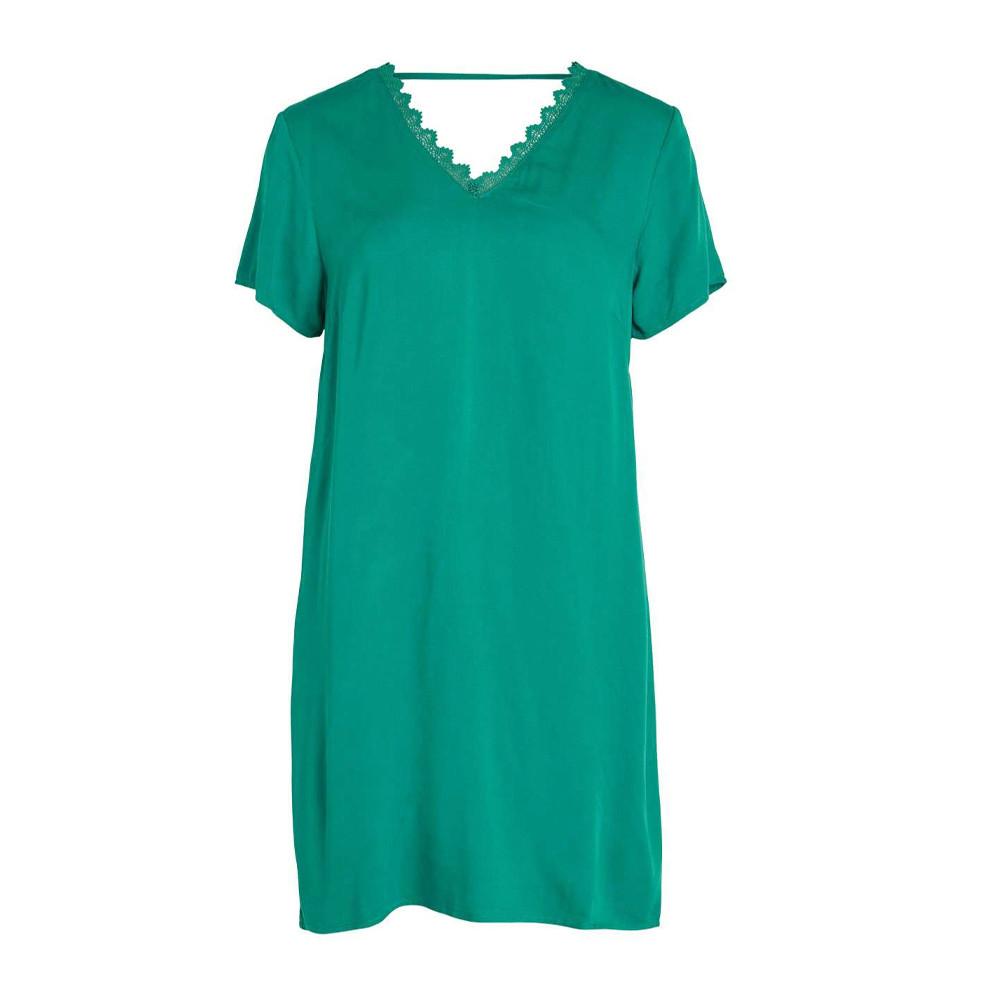 Robe Verte Femme Vila Sommi vue 2