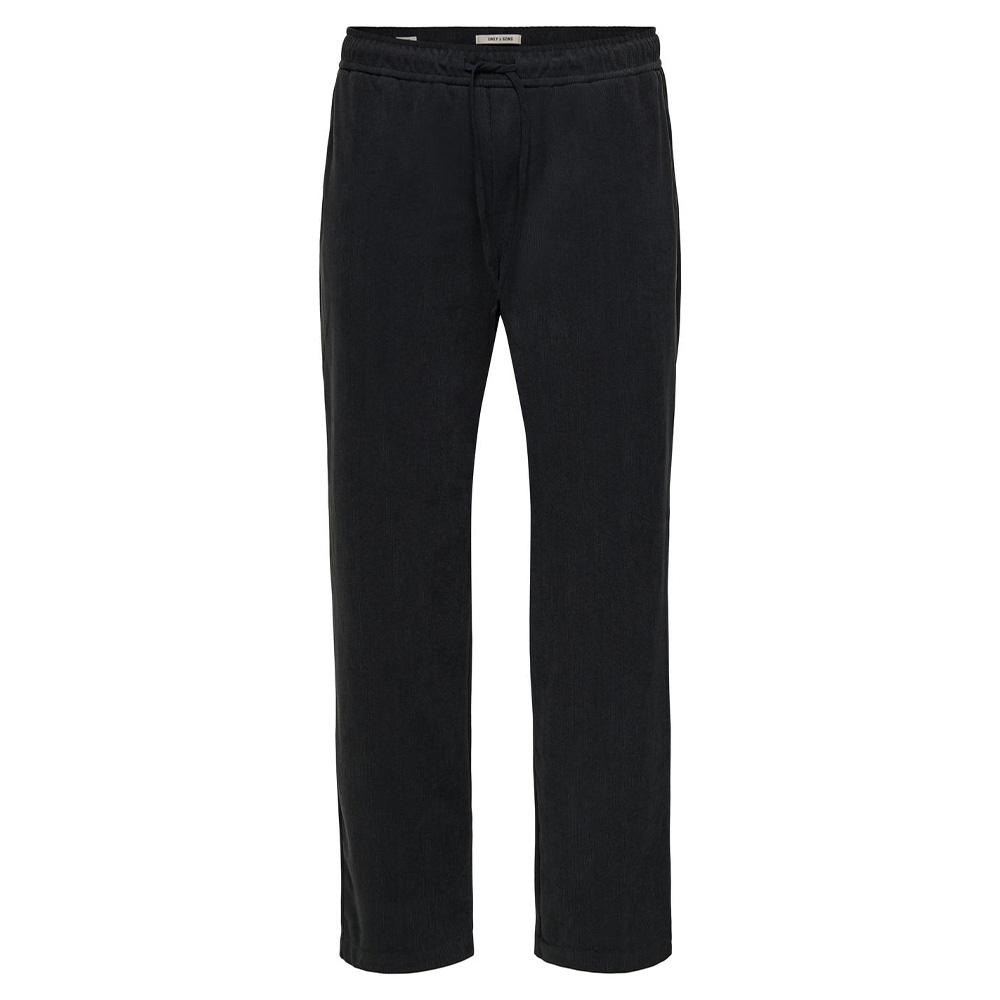 Fließende schwarze Samthose für Herren von Only & Sons Fade günstig