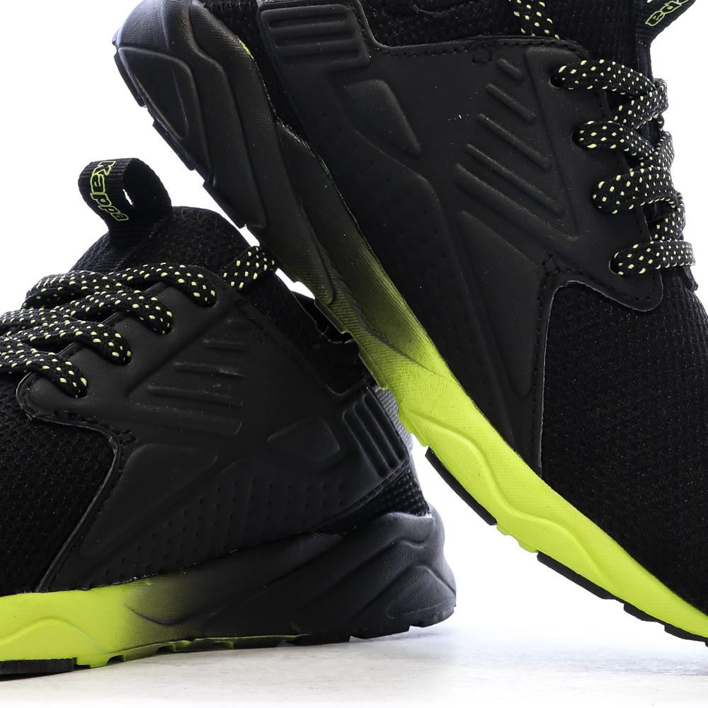 Baskets Noires/Jaunes Fille Kappa San Puerto Laces vue 7