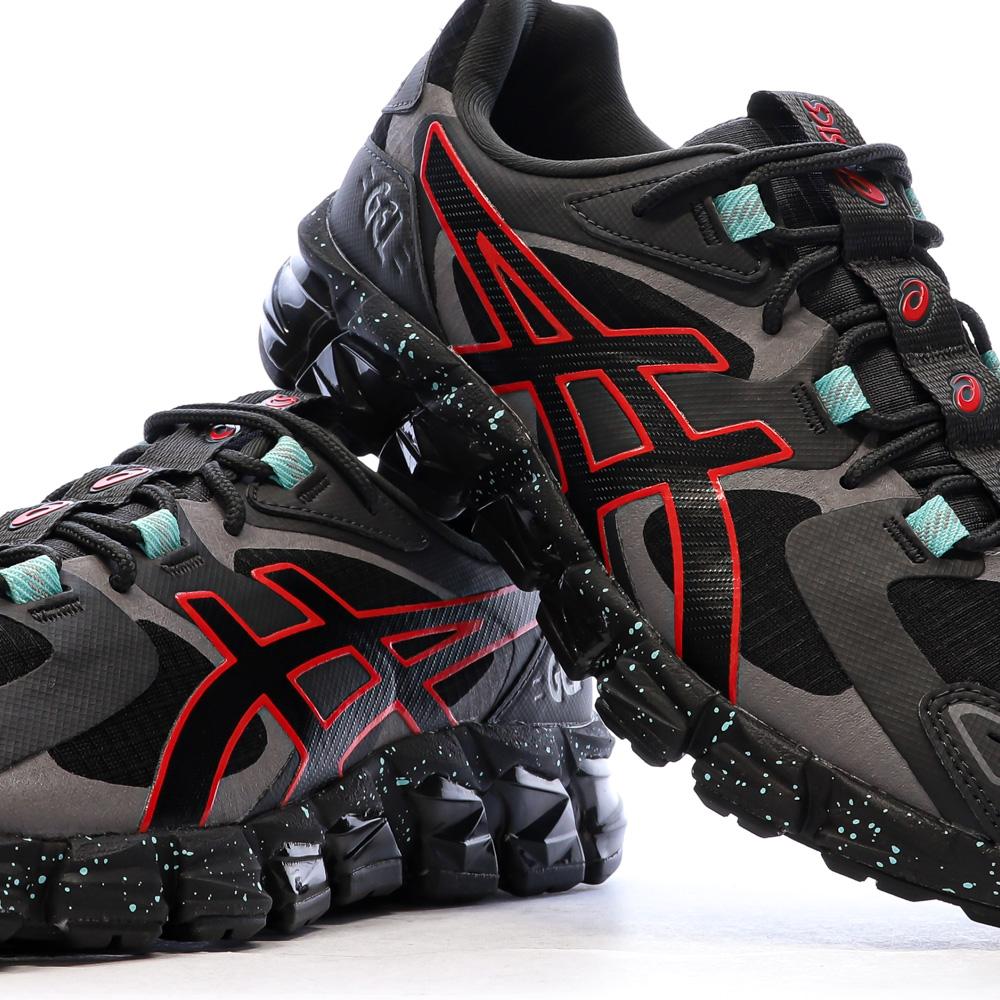 Chaussures de running Noires/Rouges Homme Asics Quantum vue 7