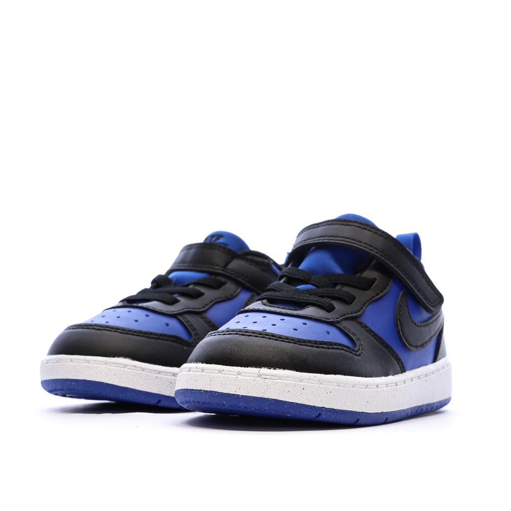 Baskets Bleu/Noires Garçon Nike Court Borough vue 6