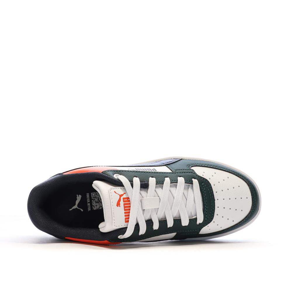 Baskets Blanches/Noires/Vertes Garçon Puma Caven 2.0 vue 4