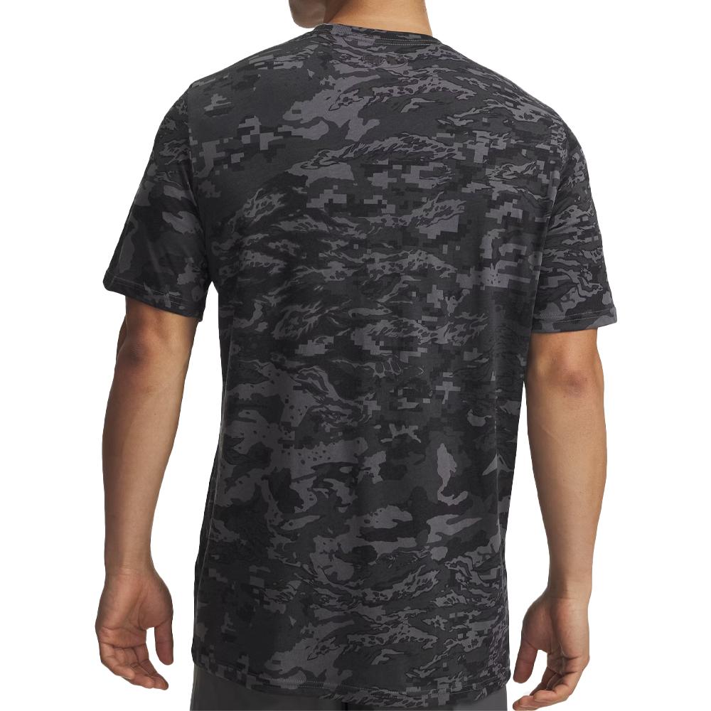 T-shirt Gris/Noir Homme Under Armour Camo vue 2