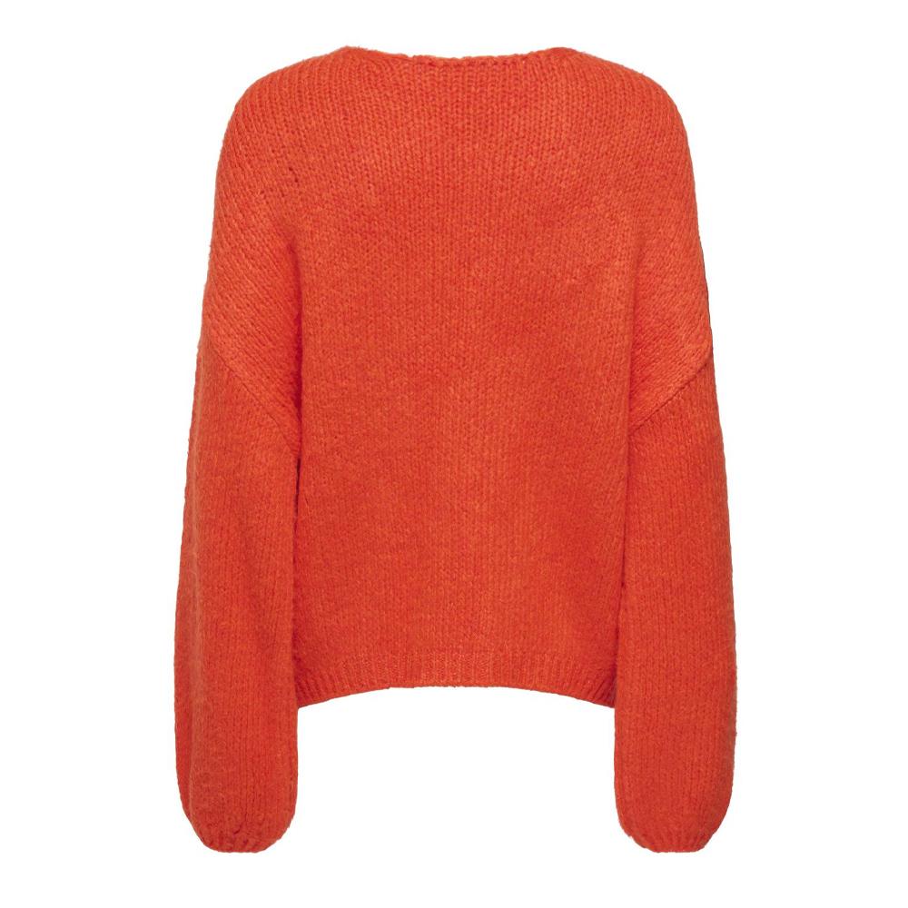 Pull Orange Femme JDY Dinea vue 2