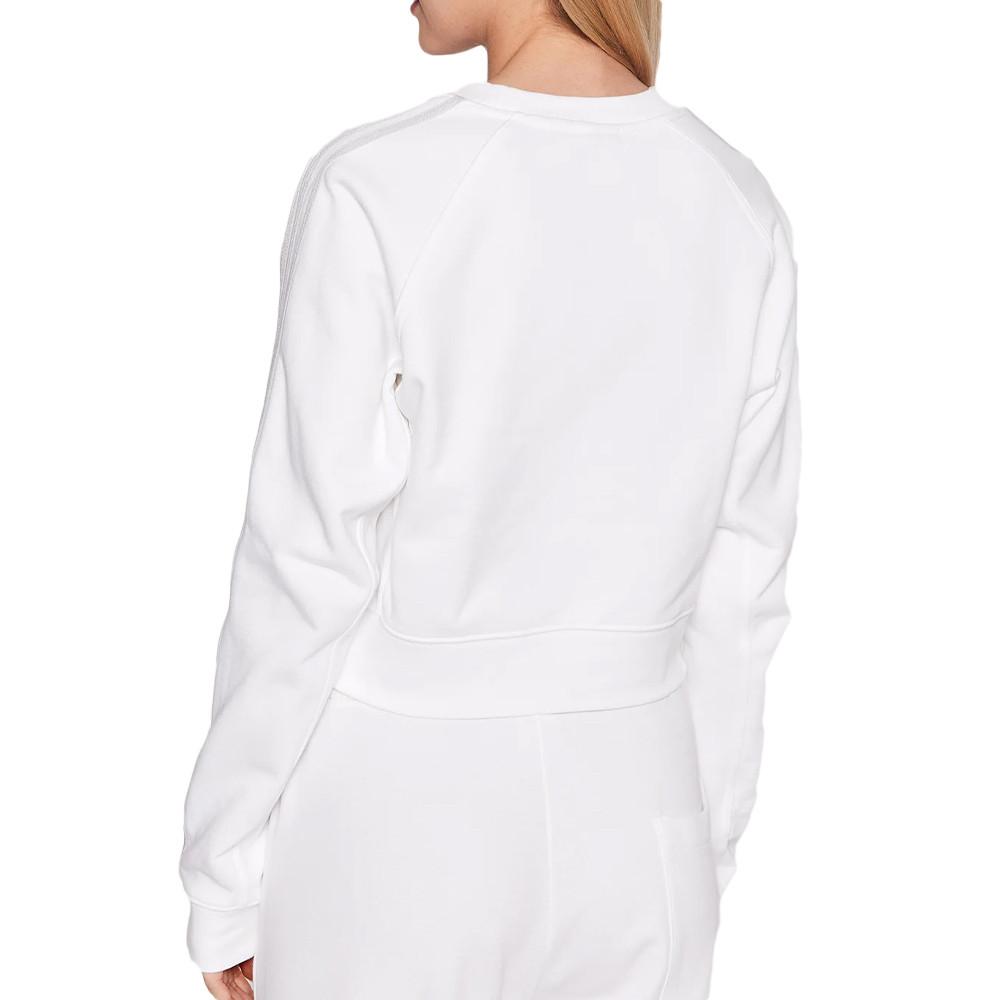 Sweat Crop Blanc Femme Adidas HF7531 vue 2
